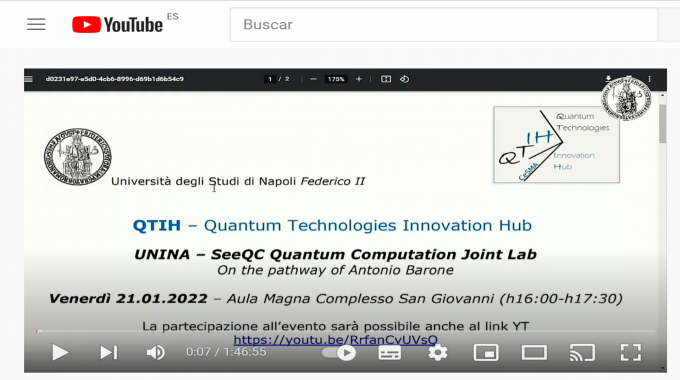 The University Federico II Of Naples Presents The New “UNINA – SeeQC Quantum Computation Joint Lab”